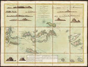 Les Îles Vierges britanniques, gravé par Georges-Louis Le Rouge, 1779 - Thomas Jefferys
